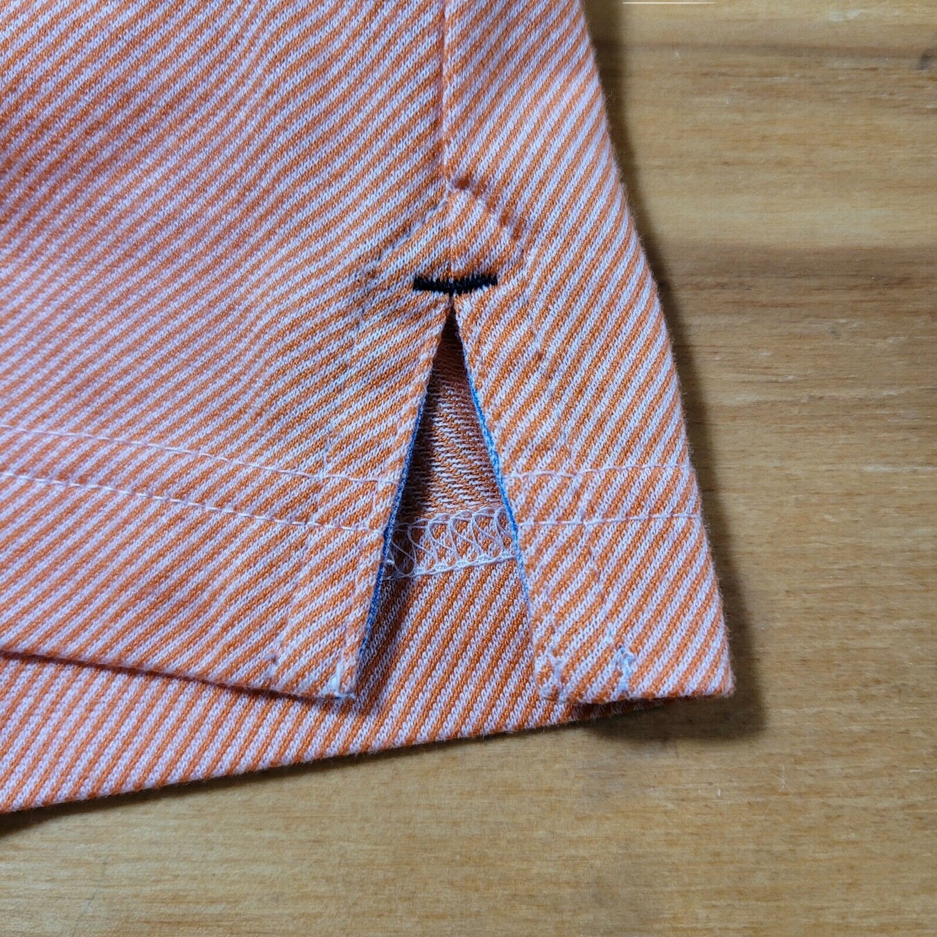 Tommy Hilfiger Men's M Solid Orange Mercerized Cotton Mesh Polo Shirt thumbnail 5