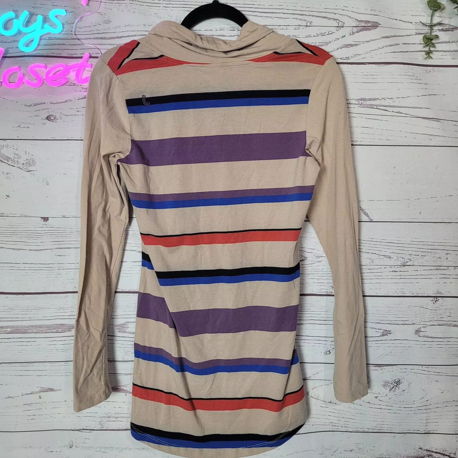 lole striped pullover athleisure hoodie