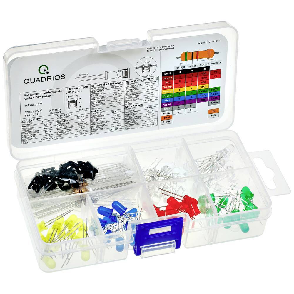 130-разрядный квадроцикл Quadrios LED-Сортировка Rot Grn Gelb Blau Kaltwei Warmwei 3090₽