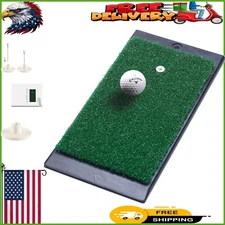 Durable 24" x 12" Golf Training Mat with Universal Tee Holder & Anti-Slip Base