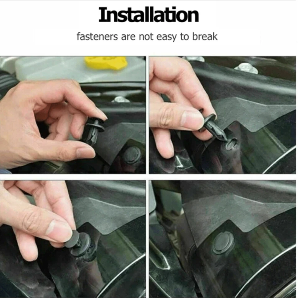 Paquete de 100 clips para guardabarros moldura auto empuje pasador remache parachoques sujetador panel retenedor Foto 4 de 4