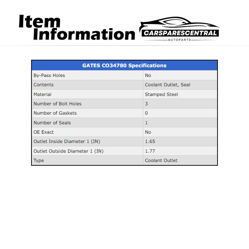 Salida de agua de refrigerante del motor para Ford F-550 Super Duty 1999-2003 Foto 4 de 4