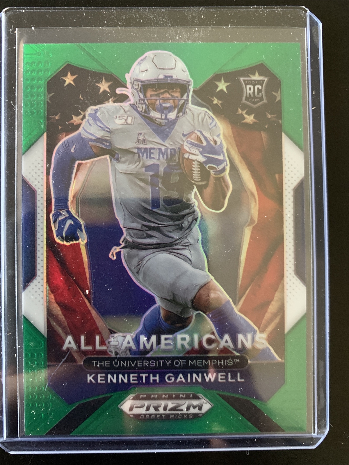2021 Prizm Draft Picks Kenneth Gainwell All American Green Prizm RC #194-Eagles