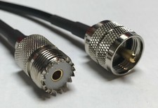 RFC240 UHF Male to UHF Female PL259 RF Pigtail Coaxial Cable Fast Ship USA LOT