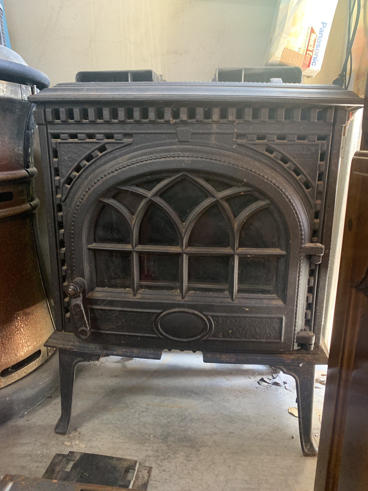 RARE Jotul F3 Cast Iron Stove Gas ⛽️ HTF Modified Converted For Gas | eBay