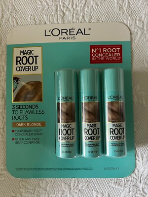 LOREAL Magic Root Cover Up Dark Blonde Set of 3 New Sealed