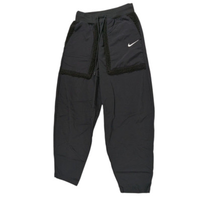 Nike Essential Loose Fit High Rise Black Fleece Jogger Pant Womens XS DQ6809-010