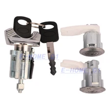 IGNITION & DOOR LOCK CYLINDER SET FOR 92-96 BRONCO F-150 F-250 F-350 KEYED ALIKE