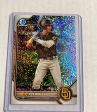 2022 Bowman Draft Chrome #BDC-161- ROSMAN VERDUGO Speckle Refractor RC SP
