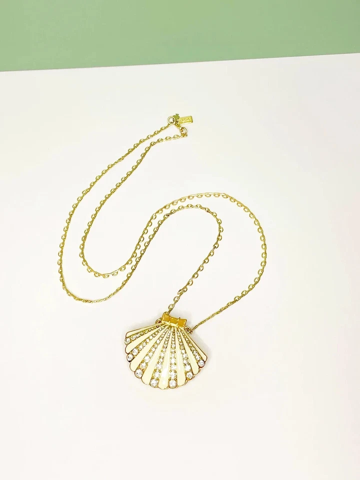 'Shore Thing' Collar de Cristal Almeja con Perla Almeja Kate Spade Verano Mar Nuevo con Etiquetas Foto 2 de 4