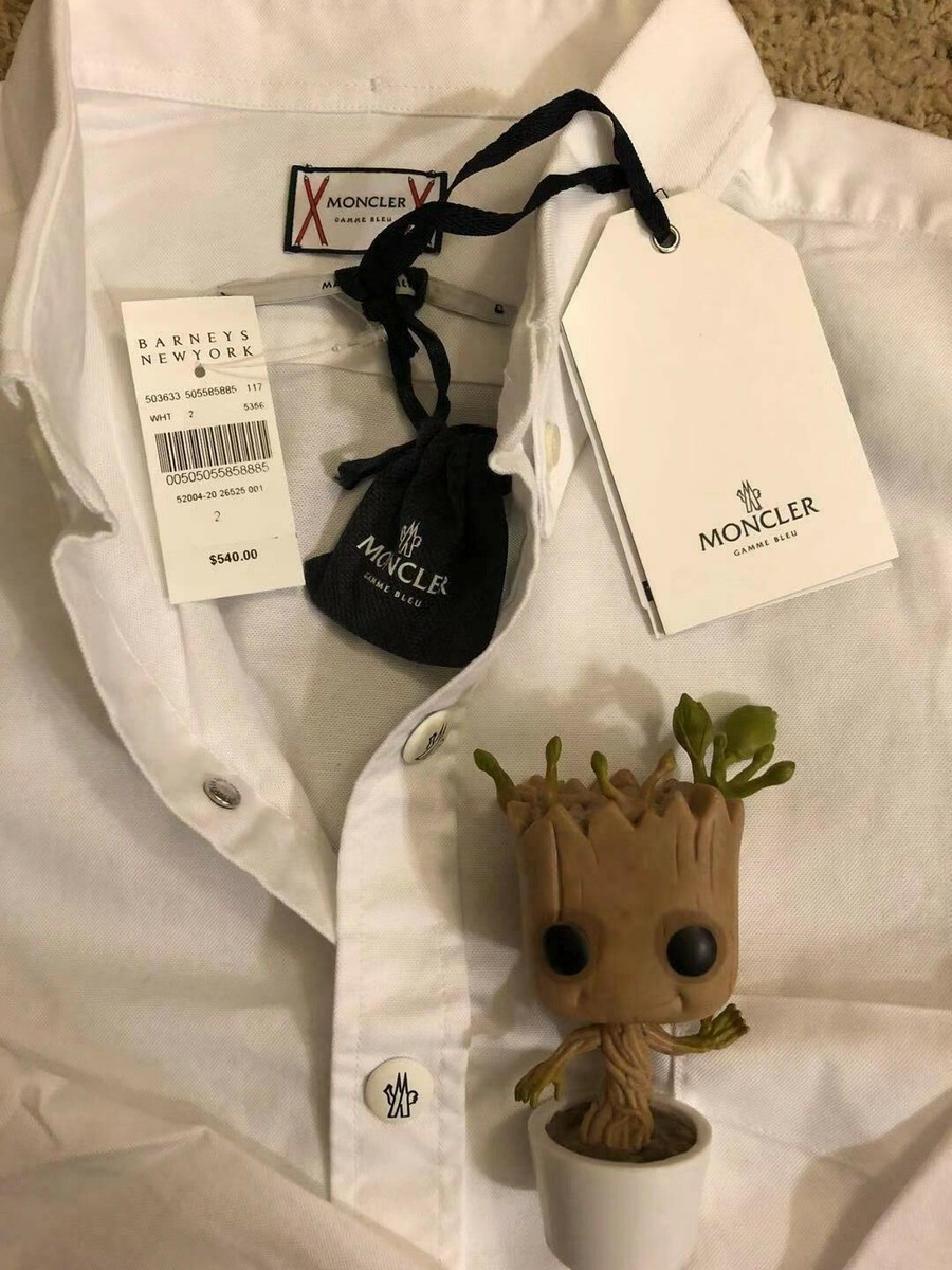 Brand New Moncler Gamme Bleu Classic Button-Down Shirt, Size Brand New Moncler Gamme Bleu Classic Button-Down Shirt, Size