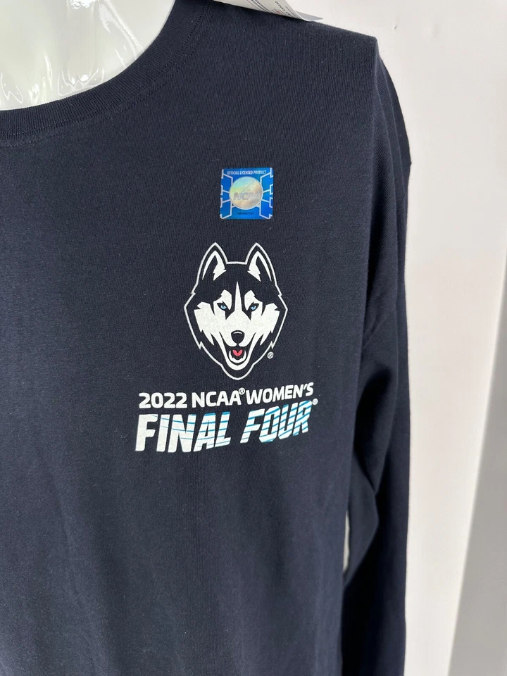 Champion 2022 NCAA Womens Final Four Long Sleeve Shirt Mens Gray Tee Size L - Image 2 of 4