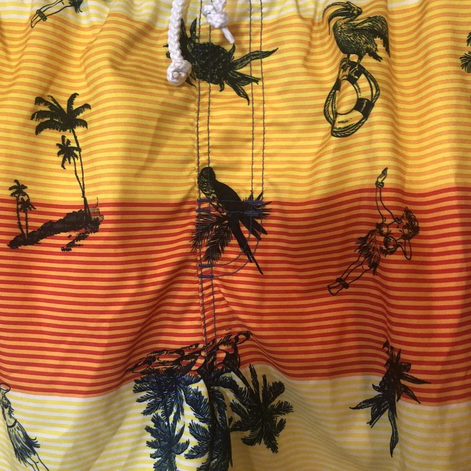 Bañador Joe Boxer Hombre Cintura 34 Patrón Tropical Buen Estado Foto 3 de 4