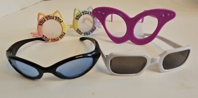 American Girl Doll Off Brand Compatible Sunglasses And Glasses FOUR (4) Pairs