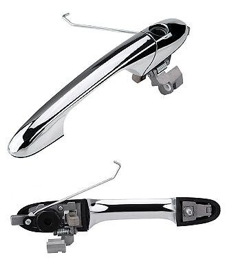 Poignée de porte avant gauche pour Fiat 500 et Abarth 595 en finition chrome