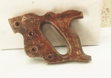 Vtg Antique Warranted superior hand saw wood handle 4 screw