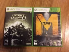 Fallout 3 - and Metro Last Light - Xbox 360 - Both Good to LikeNew Condition