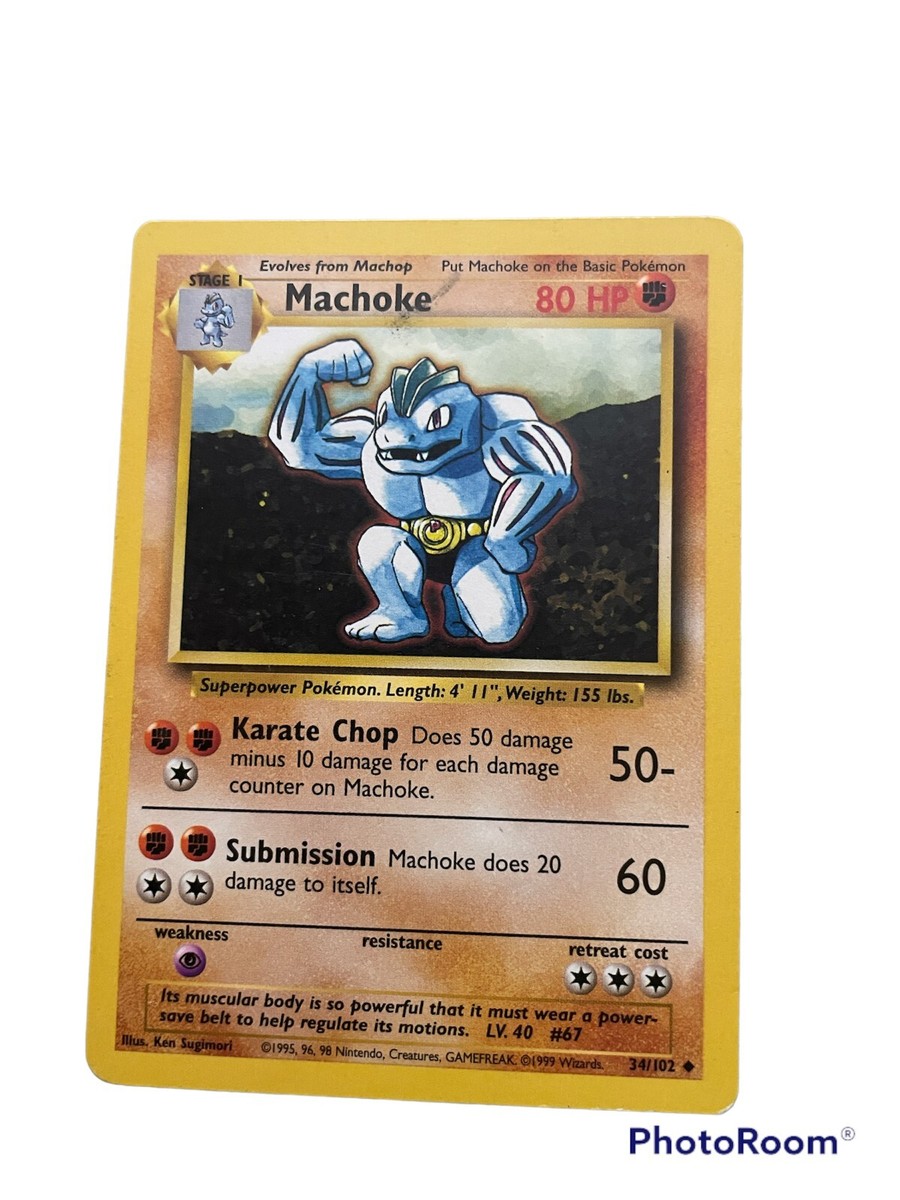 Pokémon Machoke Uncommon 49/62 1995, 96, 98 Near Mint | eBay