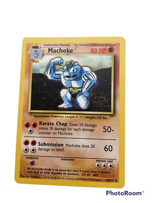 Pokémon Machoke Uncommon 49/62 1995, 96, 98 Near Mint | eBay