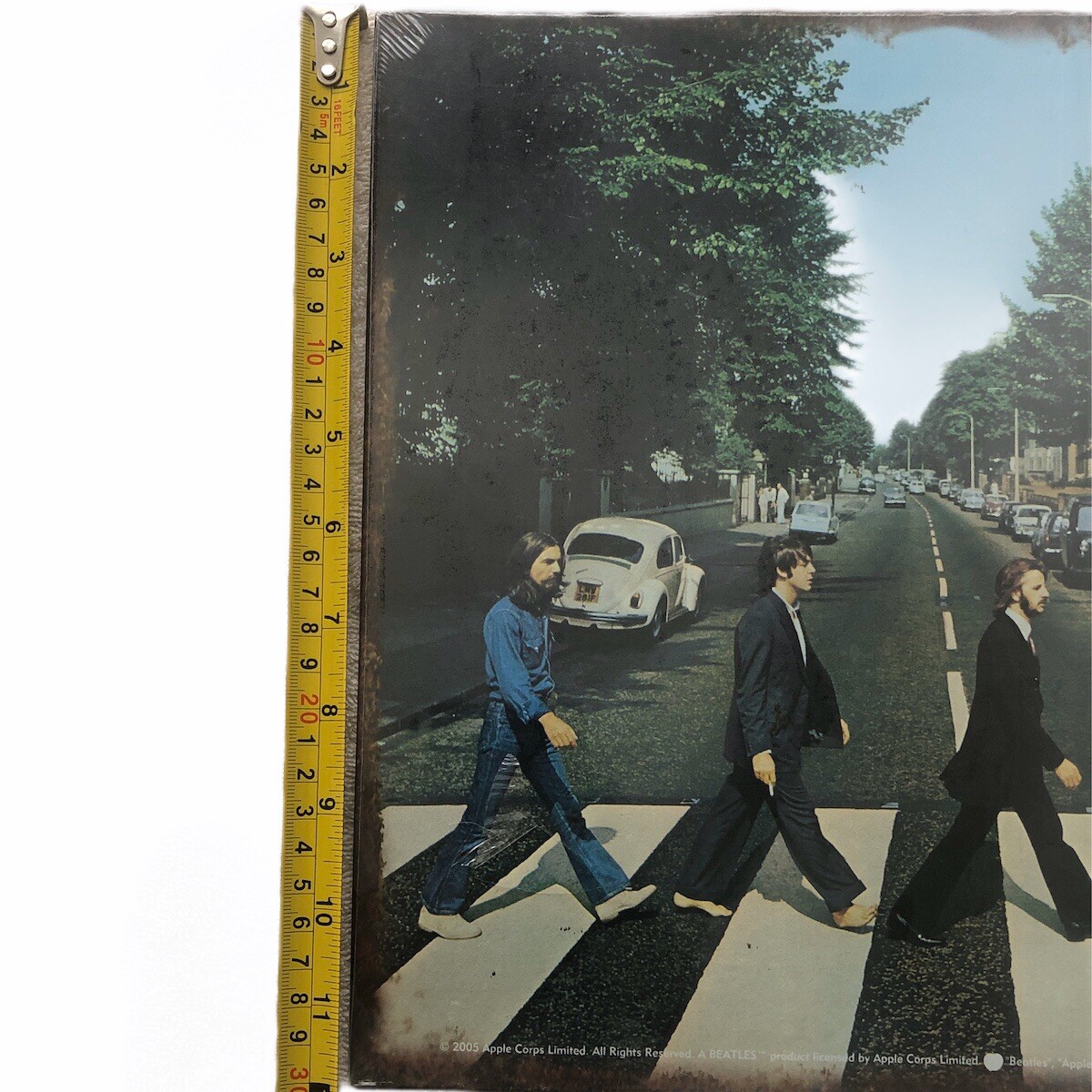 Vtg The Beatles Abbey Road Album Cover Metal Sign Vandor Apple