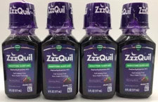 4PK Vicks ZzzQuil Nighttime Sleep Aid ~ 6 FL OZ Each ~ EXP 9/25 ~ FAST SHIPPING!