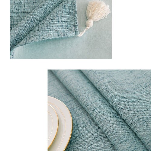 Rectangle Cotton Linen Tablecloth Dining Kitchen Table Cover Wedding Party Decor - Picture 14 of 29