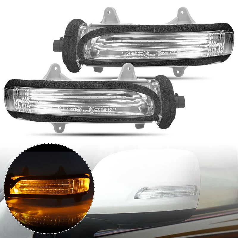 2X Luz LED de señal de giro del espejo retrovisor lateral para Toyota Land Cruiser 2012-2015 Foto 2 de 4