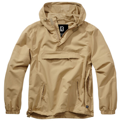 Brandit Summer Windjacke Einstelbar Atmungsaktiv Herren Meshfutter Camel