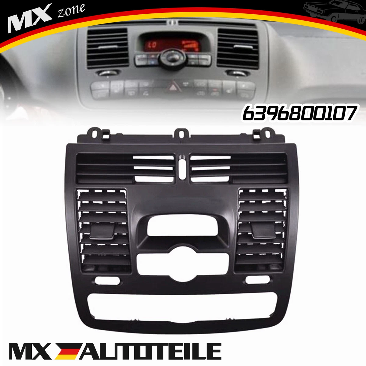 1 Stk Mittlerer A/C-Lüftungsauslass Für Mercedes Benz W636 W639  