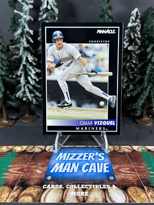 1992 Score Pinnacle Baseball Omar Vizquel Mariners Base Card 97