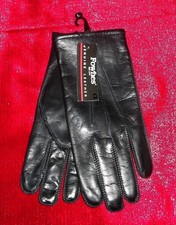 FOWNES BLACK LEATHER GLOVES 'xXx' 2002 NWT SIZE LARGE