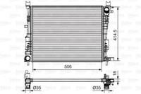 Valeo 735634 KüHler, MotorküHlung FüR Dacia Renault