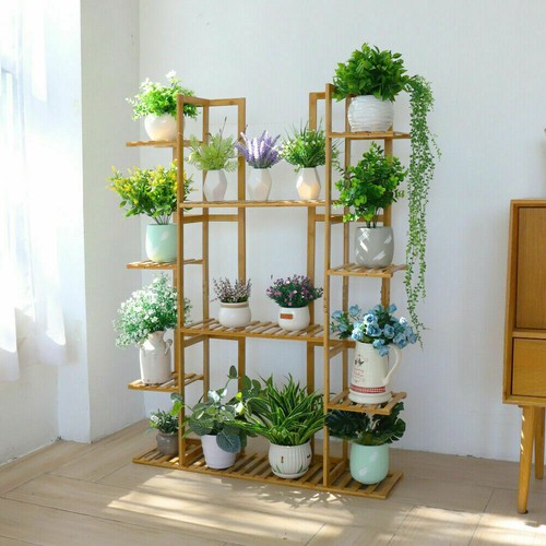 11 Tiers Extra Large Planter Pot Stand Plant Rack Display Shelves Indoor Outdoor - Picture 3 of 12
