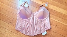 Cotton On Body Pink Corset L Iridescent Pink BNWT