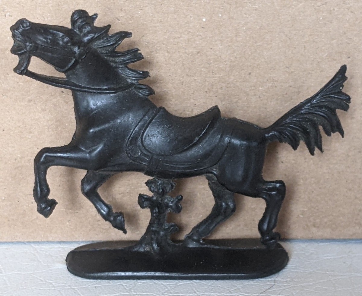 ヴィンテージ 馬 ホース オブジェ old joe RRL ラルフローレン Vintage Jean Hoeffler Made West Germany Small Black Plastic Horse