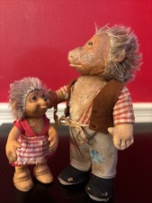 Steiff Mecki Hedgehogs, Very Old, Lot Of 2