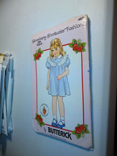 Butterick 4825 Strawberry Shortcake Child's Dress size 2-4