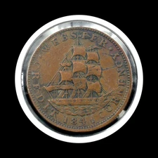 HT-21 1841 Hard Times Token - Webster/Van Buren (57835)