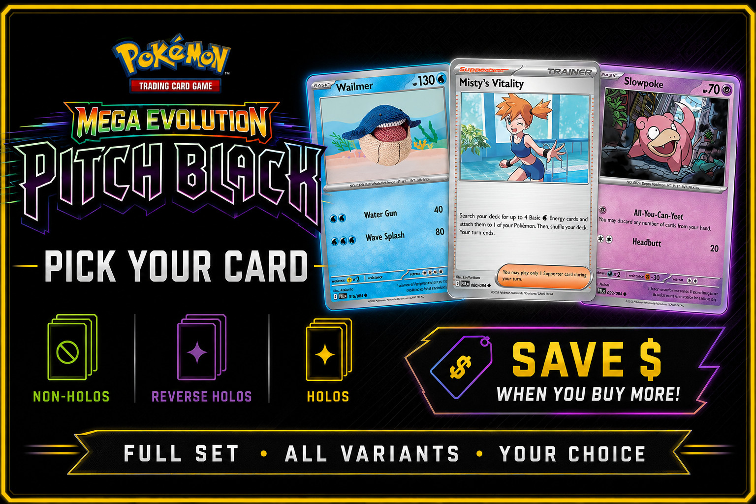 Pokemon TCG Pitch Black Pick Your Card NM Singles