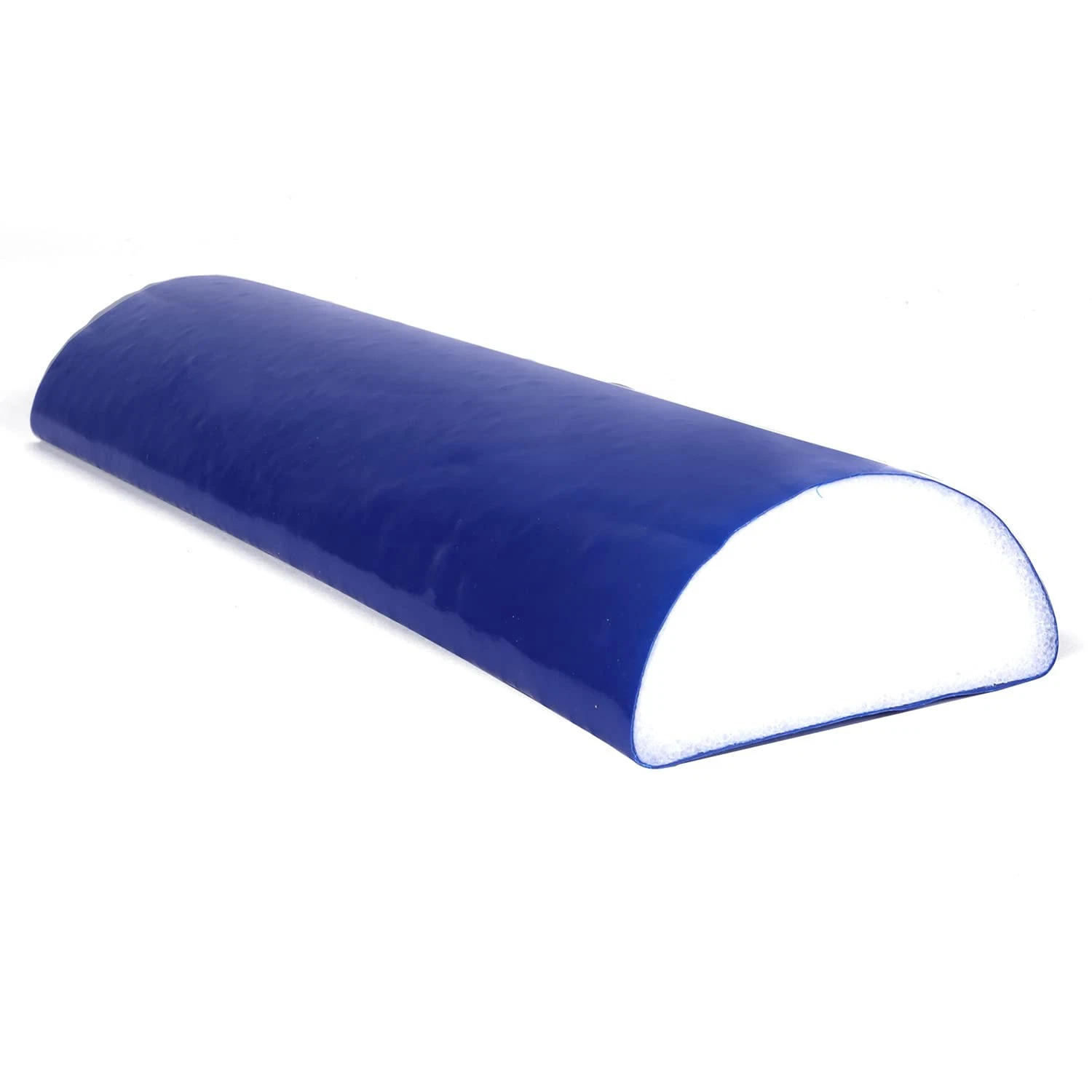 Premium TufCoat Blue Coated Half-Round Foam Rollers for Muscle Restoration, M...