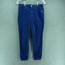 Pilcro Corduroy High Rise Skinny Pants 29 Blue 28x24 Ankle Taper