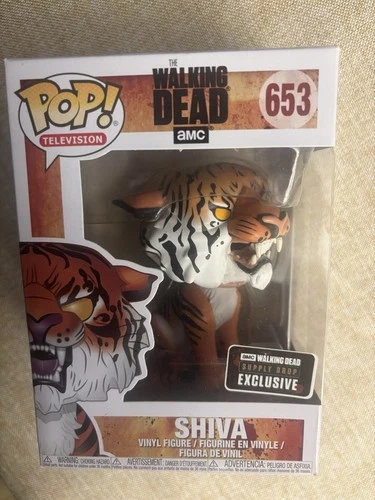 Funko Pop Television The Walking Dead Shiva The Tiger Supply Drop Exclusive #653