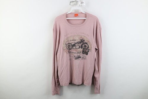 Hugo Boss, Vintage Hugo Boss Womens XL Thermal Ribbed Knit Motorcycle Long Sleve T-Shirt