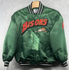 Starter Buffalo Bisons Vintage Satin Bomber Green Jacket Men's Size 2XL RARE