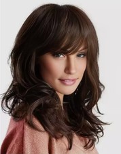 Medium Wavy Layered Cut Synthetic Hair Capless Wigs Women Natural Daily Wigs