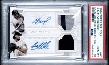 Jose Altuve Gerrit Cole 2020 Topps Definitive Dual Patch Auto /35 PSA 10 POP 1