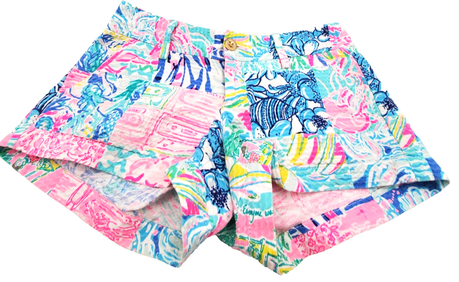 Lilly Pulitzer Patchwork Style Multicolor Floral … - image 1