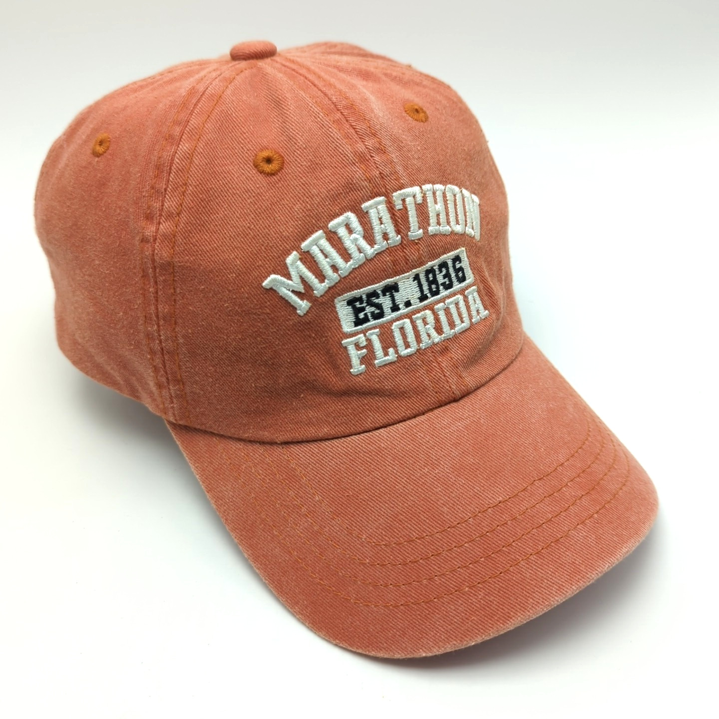 MarathonFlorida hat orange adjustable cotton cap - image 1