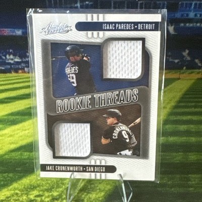 2021 Panini Absolute Rookie Threads Duals Jake Cronenworth, Isaac Paredes RC