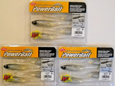 Lot of 3 BERKLEY POWERBAIT 5" DRIP SWIMMER in BLUE LINER color